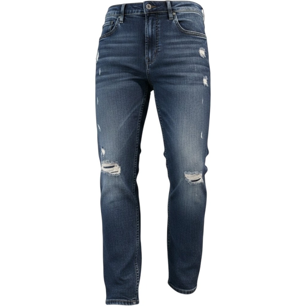American Eagle Next Level Flex Slim Straight Distressed Jeans Blue 34x30 (26")